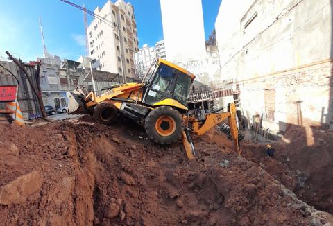Excavación para edificio en altura